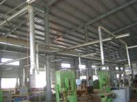 Lắp ráp hệ thống đường ống dẫn chuyển gỗ Hùng Sơn